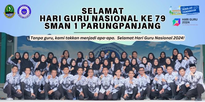 
					Heri Suherlan Sebagai Humas Dan Bowo Wakil Humas SMA Negeri 1 Parungpanjang Menjadi Pembina Upacara Pada Hari Guru Nasional