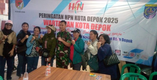 
					Rangkain HPN 25, Wartawan Sinergi Bersama Kodim 0508 Kota Depok Dalam Wujudkan Ketahanan Pangan Nasional