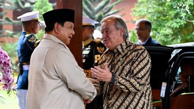 
					Prabowo dan António Guterres Bahas Perdamaian Dunia, Dukungan Indonesia untuk Palestina Diapresiasi